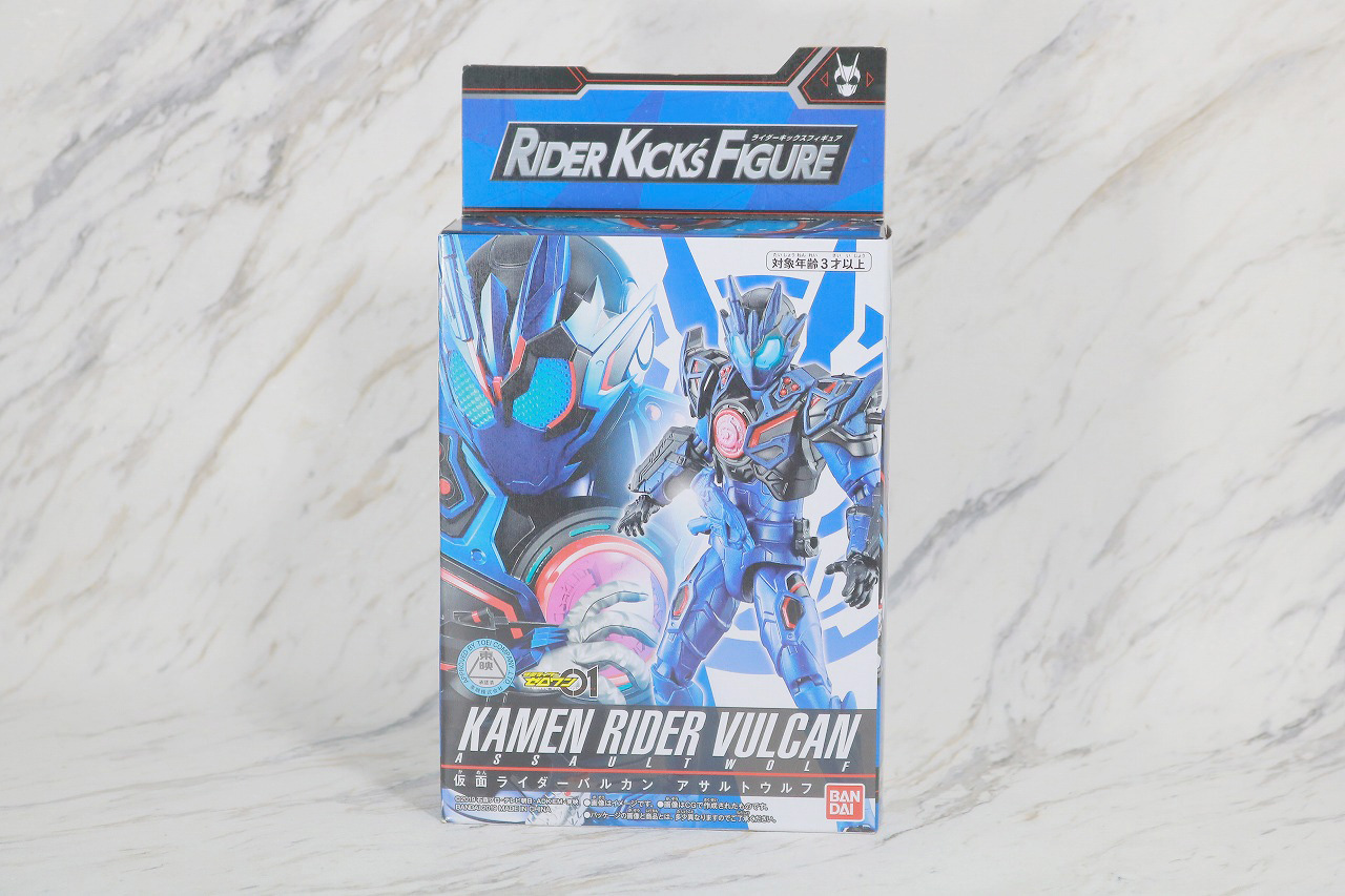 RKF　RIDER KICK'S FIGURE　仮面ライダーバルカン　アサルトウルフ　レビュー　パッケージ