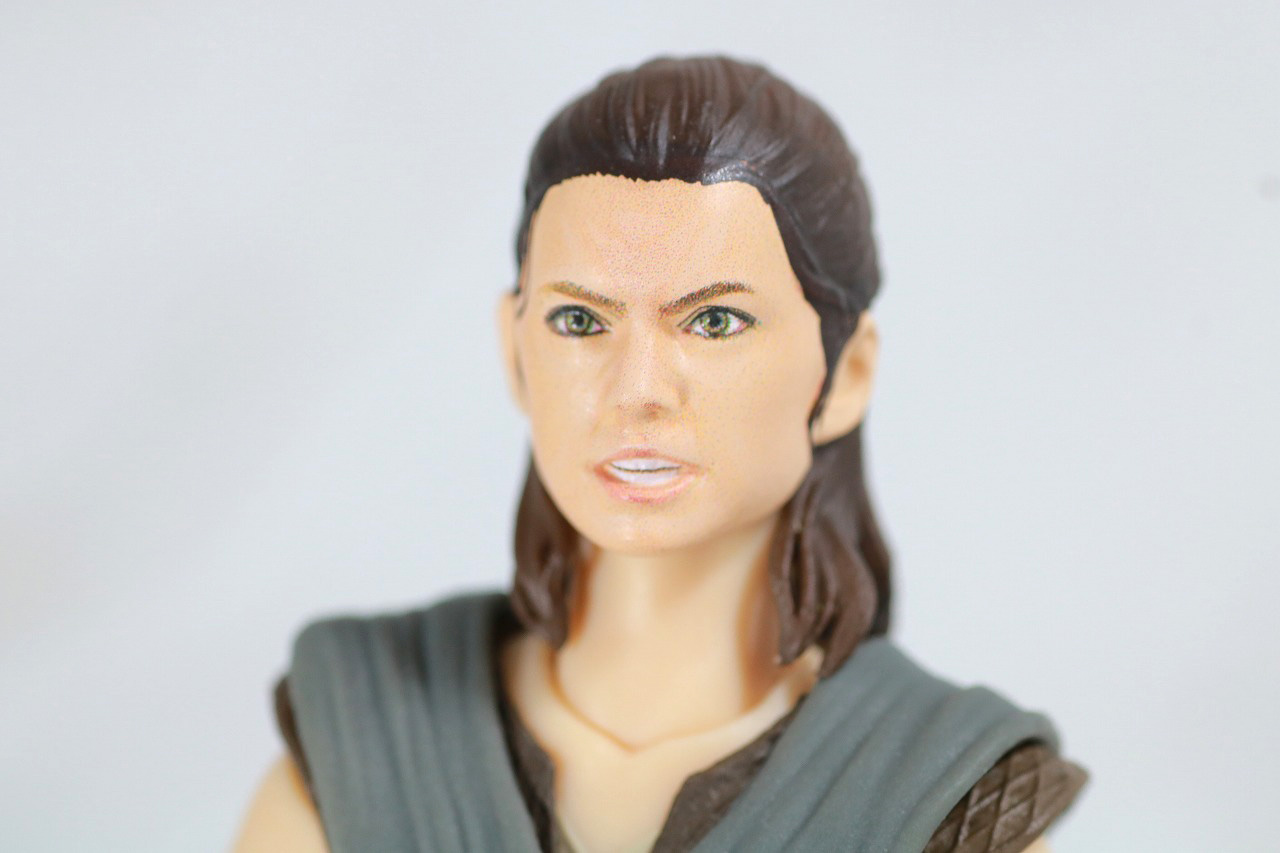 S.H.フィギュアーツ　レイ　（THE LAST JEDI）　最後のジェダイ　レビュー　付属品　食いしばり頭部