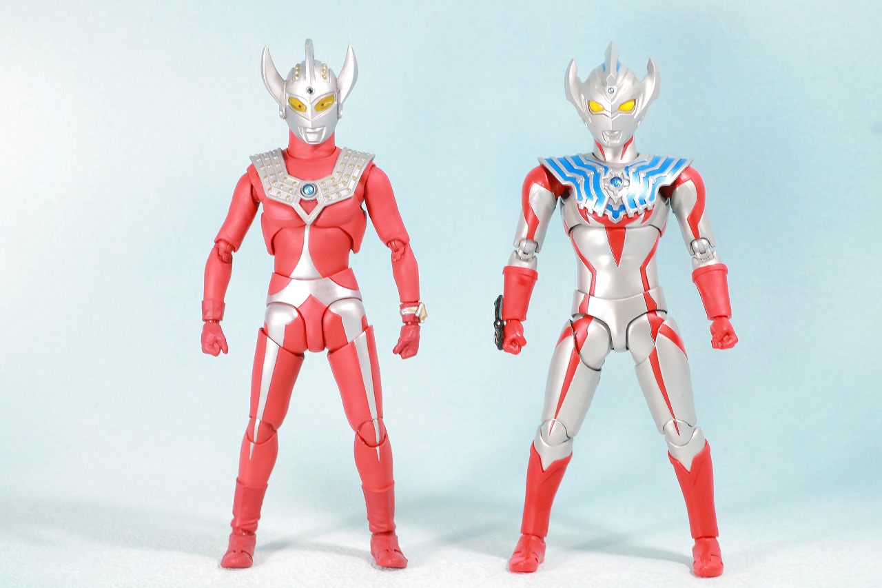 S.H.フィギュアーツ　ウルトラマンタイガ　レビュー　全身　ウルトラマンタロウ　比較