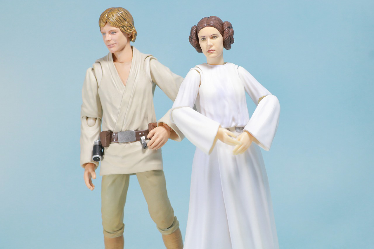 S.H.フィギュアーツ　レイア・オーガナ（A NEW HOPE）　レビュー　アクション　ルーク・スカイウォーカー