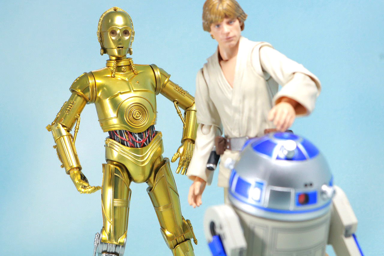 S.H.フィギュアーツ　C3-PO（A NEW HOPE）　レビュー　アクション　R2-D2　ルーク・スカイウォーカー