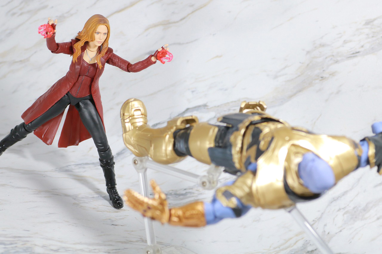 S.H.フィギュアーツ　スカーレット・ウィッチ　アベンジャーズ／インフィニティウォー　レビュー　アクション　サノス