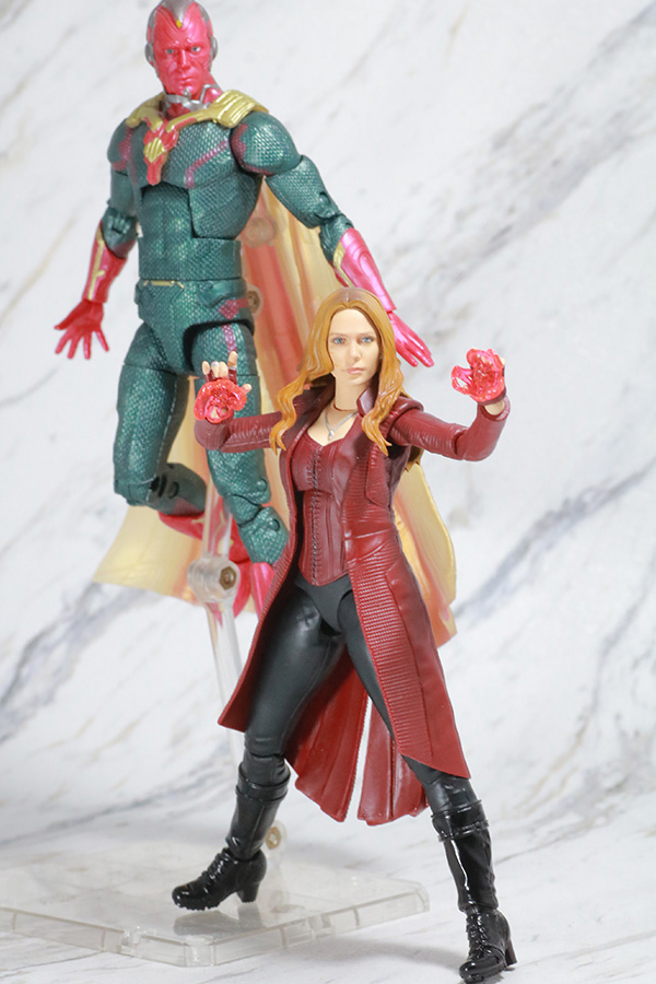 S.H.フィギュアーツ　スカーレット・ウィッチ　アベンジャーズ／インフィニティウォー　レビュー　アクション　マーベルレジェンド　ヴィジョン