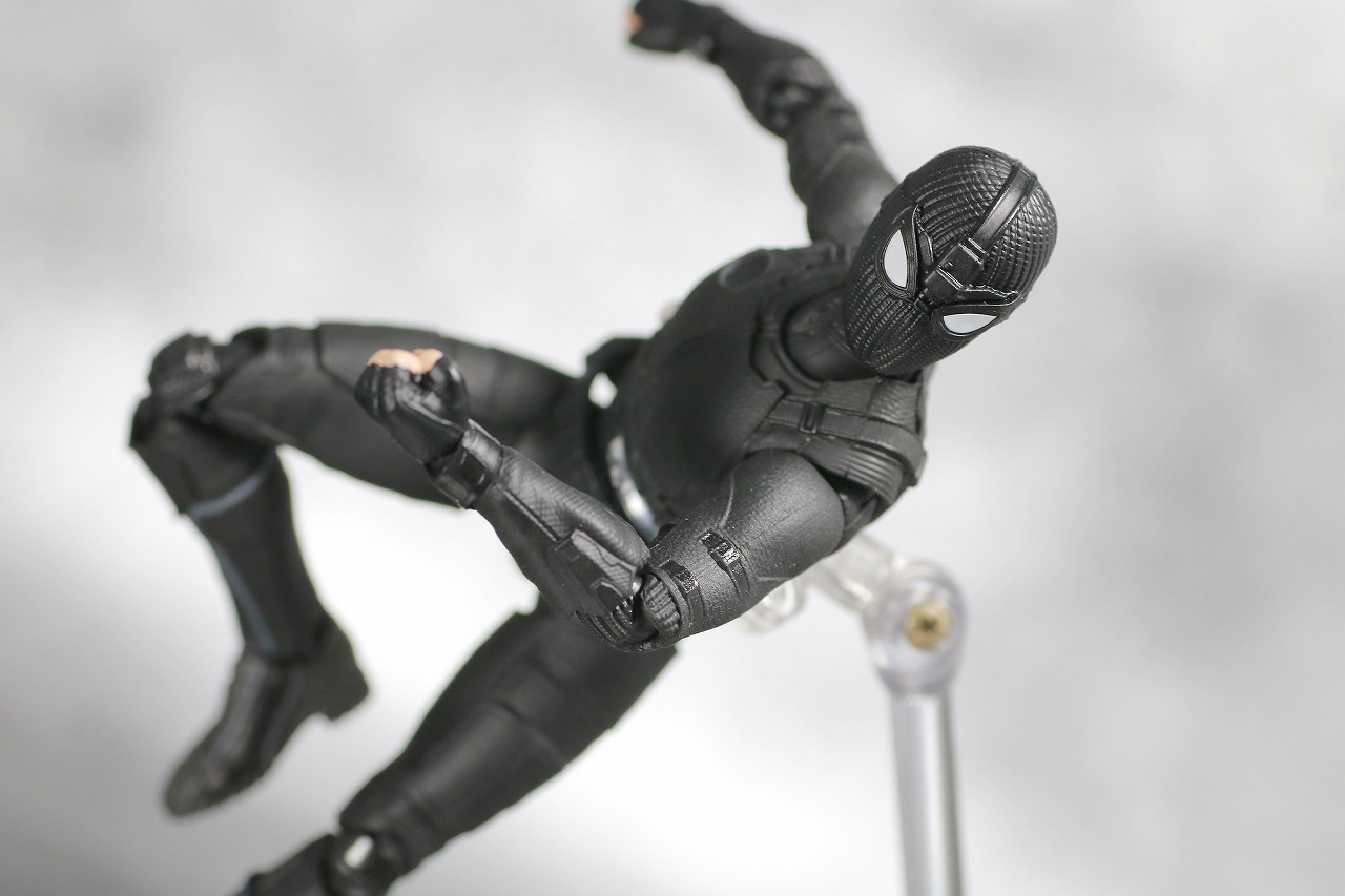 S.H.フィギュアーツ　スパイダーマン　ステルス・スーツ　レビュー　アクション