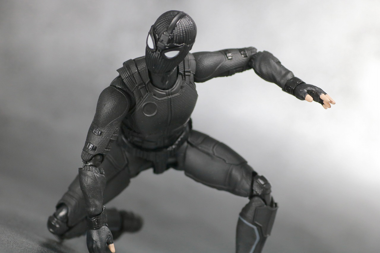 S.H.フィギュアーツ　スパイダーマン　ステルス・スーツ　レビュー　アクション