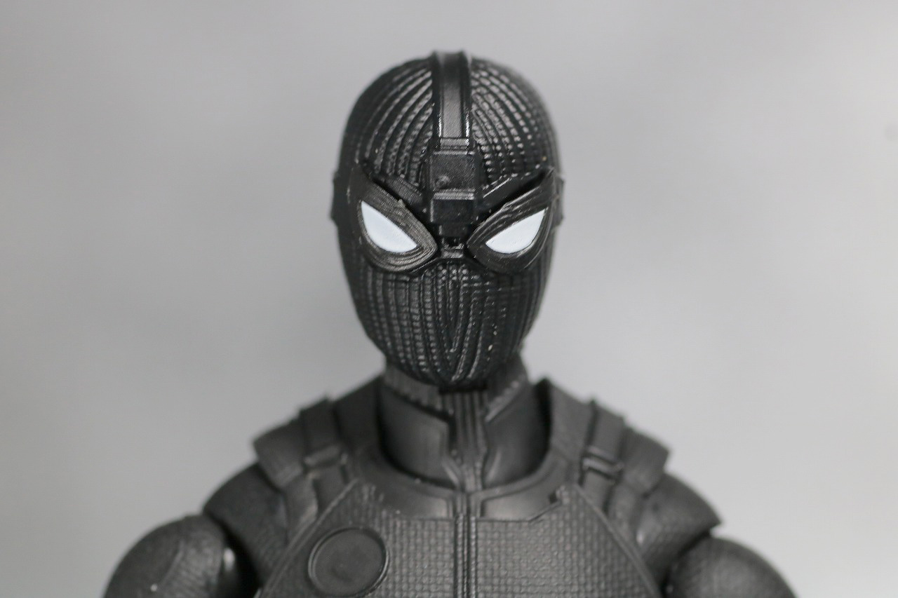 S.H.フィギュアーツ　スパイダーマン　ステルス・スーツ　レビュー　付属品　交換用目パーツ