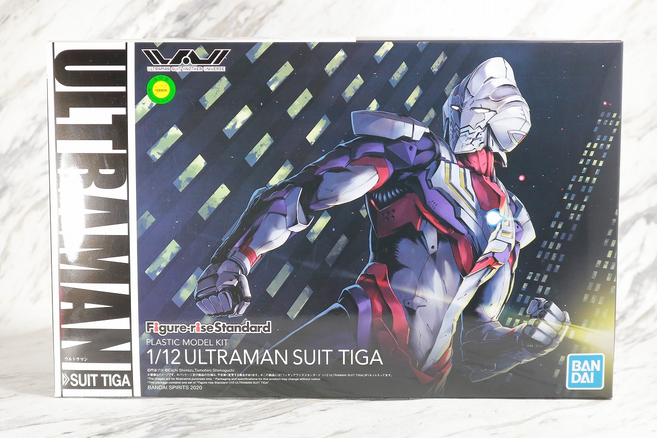 Figure-rise Standard　ULTRAMAN SUIT TIGA　ウルトラマンティガ　レビュー　パッケージ