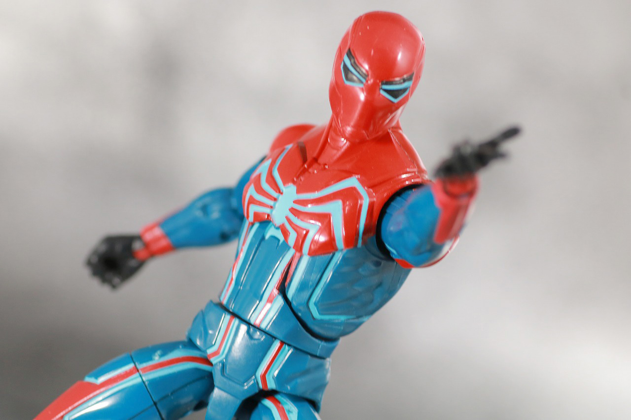 マーベルレジェンド　スパイダーマン　ベロシティスーツ　レビュー　アクション