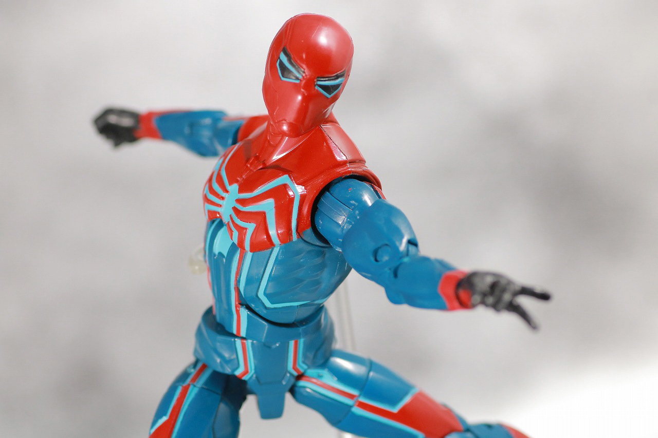 マーベルレジェンド　スパイダーマン　ベロシティスーツ　レビュー　アクション