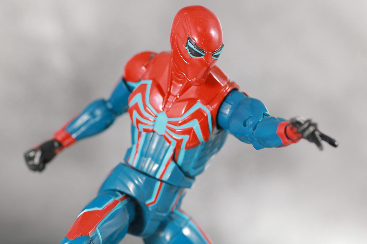 マーベルレジェンド　スパイダーマン　ベロシティスーツ　レビュー　アクション