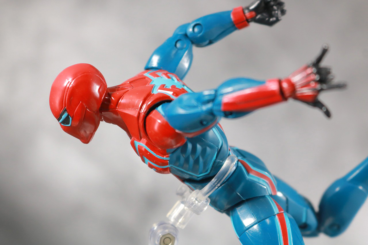 マーベルレジェンド　スパイダーマン　ベロシティスーツ　レビュー　アクション