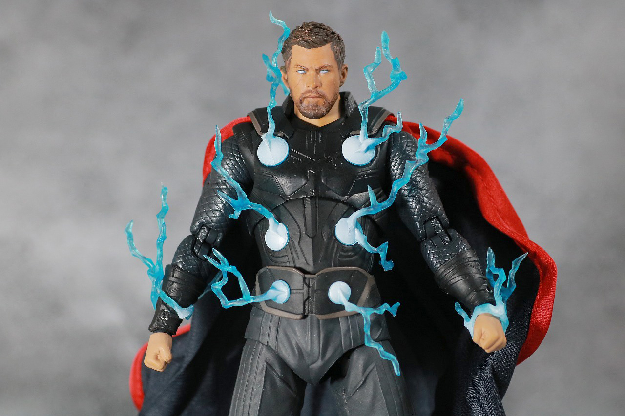 MAFEX　ソー　アベンジャーズ／インフィニティウォー　レビュー　付属品　雷エフェクトパーツ