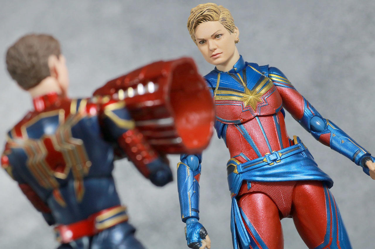 S.H.フィギュアーツ　キャプテンマーベル　アベンジャーズ／エンドゲーム　レビュー　アクション　アイアン・スパイダー