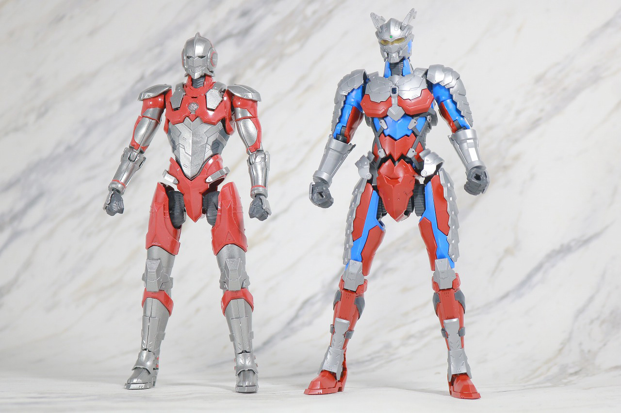 Figure-rise Standard ULTRAMAN ZERO SUIT　ウルトラマンゼロ　レビュー　全身　比較