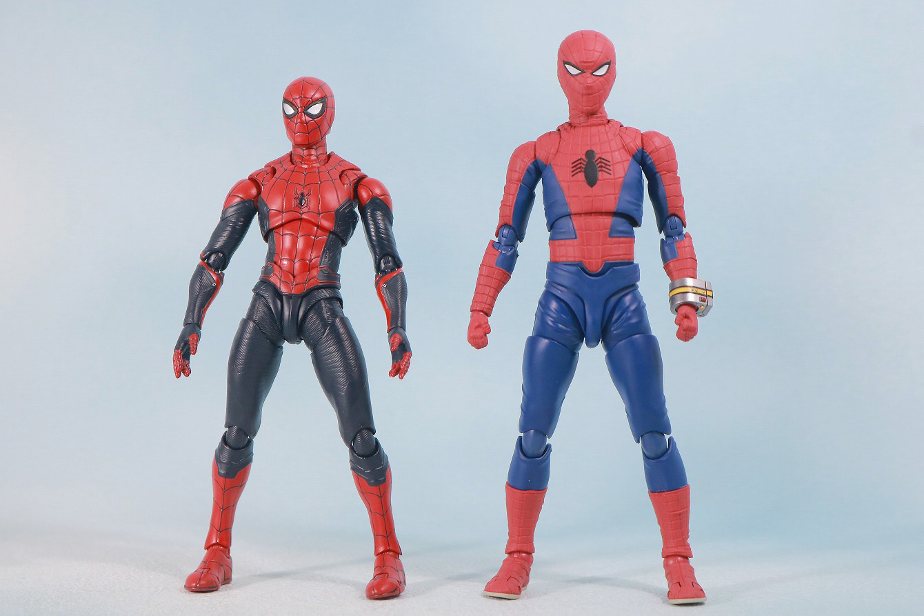 S.H.フィギュアーツ　スパイダーマン　東映版　レビュー　全身　スパイダーマン　アップグレードスーツ　比較