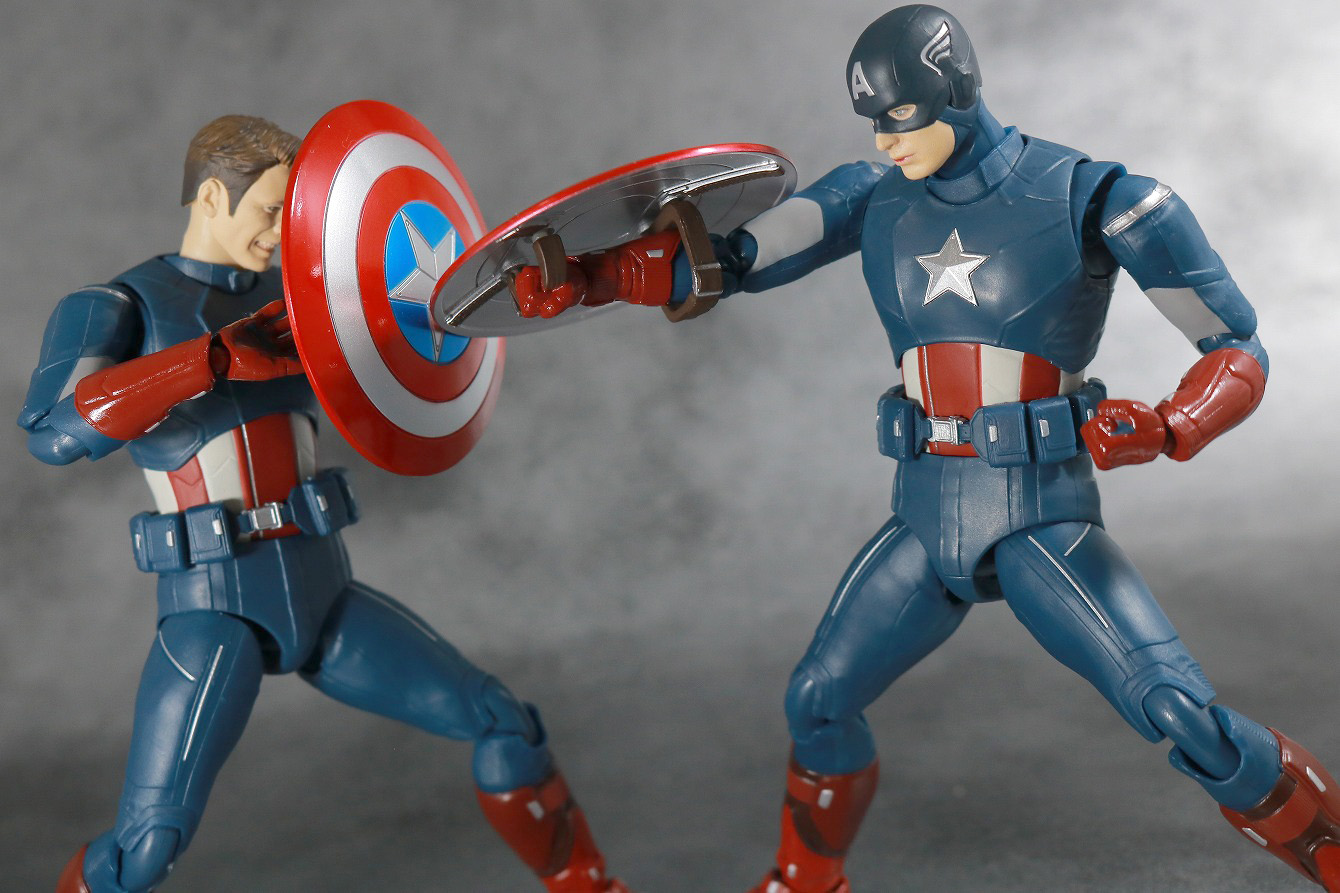 S.H.フィギュアーツ　キャプテンアメリカ　CAP VS CAP　レビュー　アクション