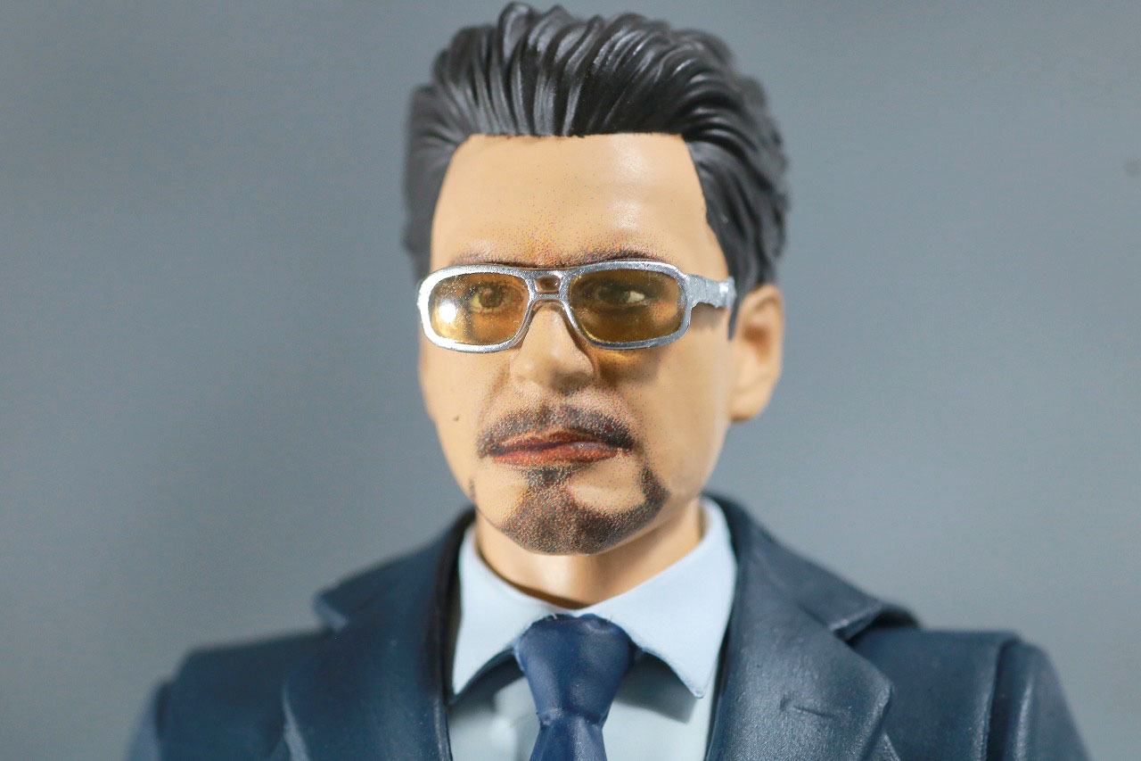 S.H.フィギュアーツ　トニー・スターク　Birth of Iron Man　レビュー　付属品　サングラスヘッド