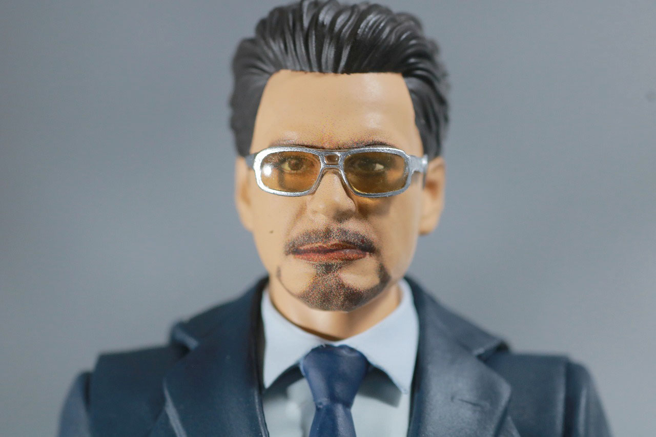 S.H.フィギュアーツ　トニー・スターク　Birth of Iron Man　レビュー　付属品　サングラスヘッド