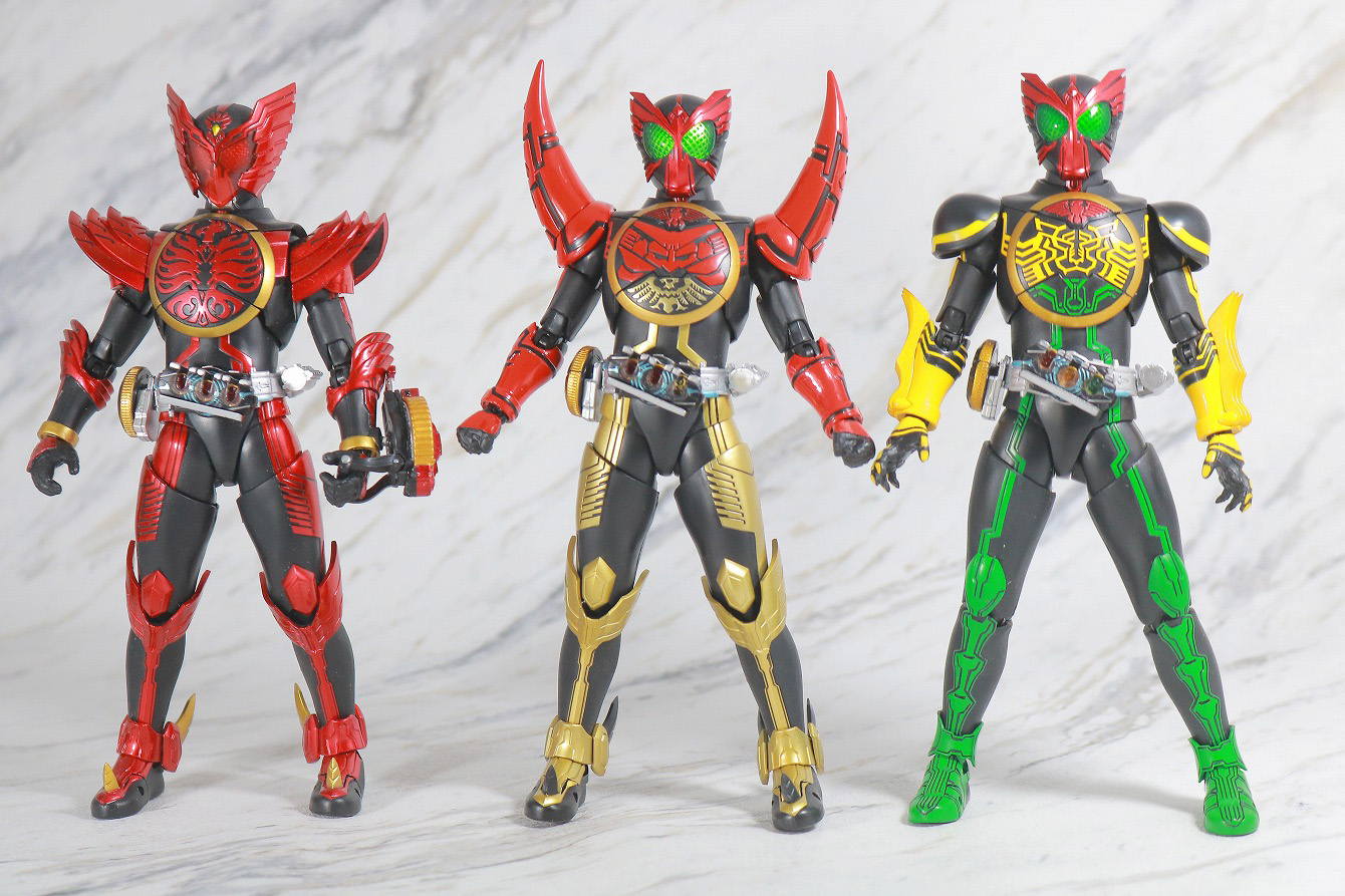 S.H.フィギュアーツ　仮面ライダーオーズ　タマシーコンボ　真骨彫製法　レビュー　本体　タトバ　タジャドル