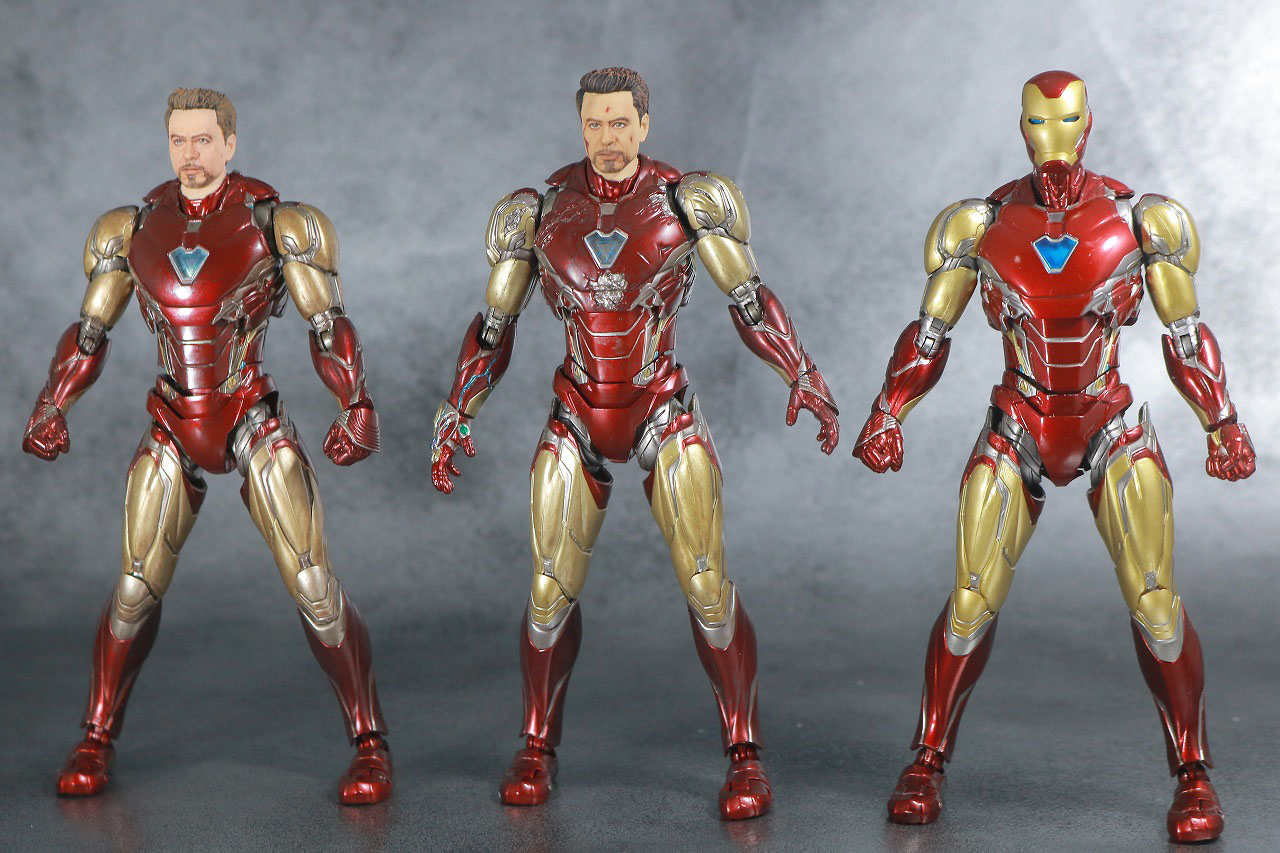 S.H.フィギュアーツ　アイアンマン マーク85　I AM IRONMAN　レビュー　本体　比較