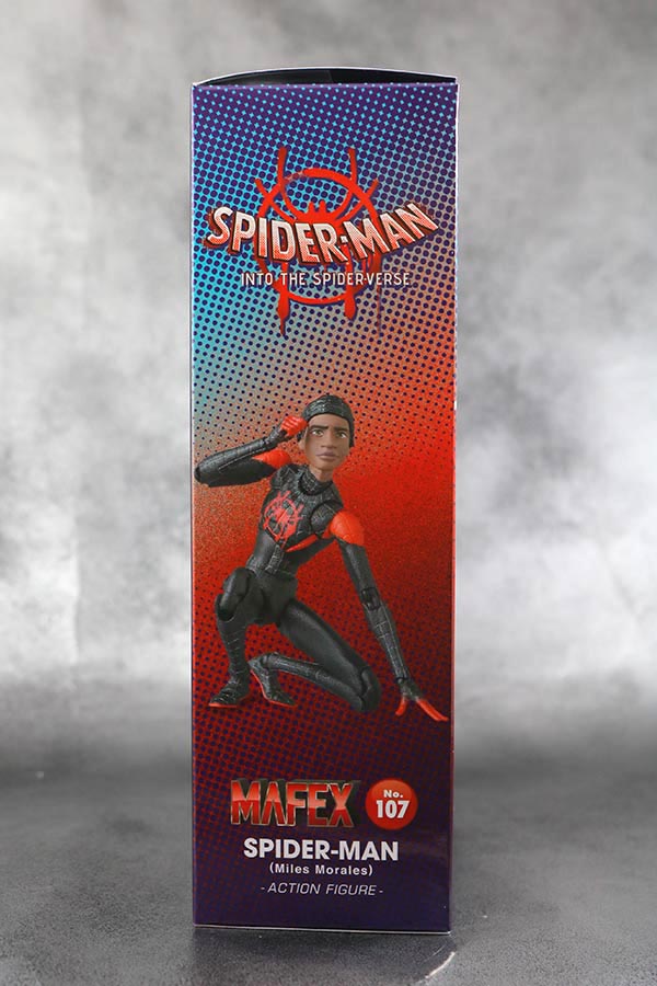 MAFEX スパイダーマン　マイルス・モラレス　スパイダーバース　レビュー　パッケージ