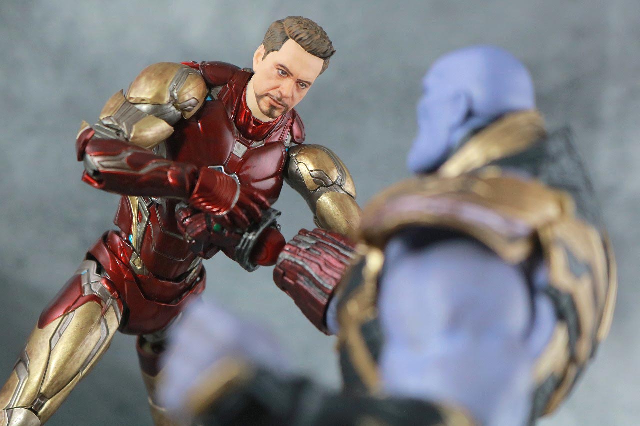 S.H.フィギュアーツ　サノス　FINAL BATTLE EDITON　レビュー　アクション　アイアンマン マーク85　I AM IRON MAN