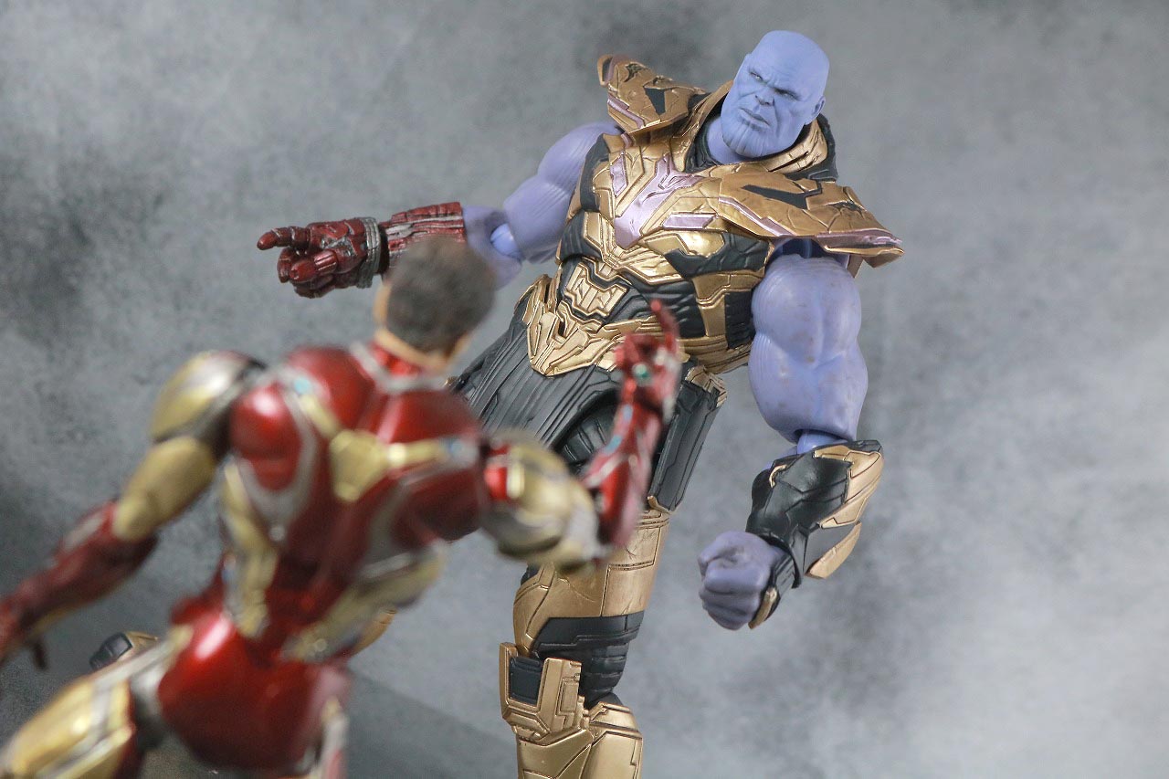 S.H.フィギュアーツ　サノス　FINAL BATTLE EDITON　レビュー　アクション　アイアンマン マーク85　I AM IRON MAN