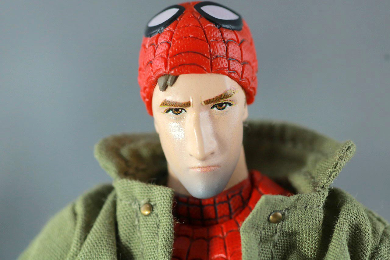 MAFEX　スパイダーマン　ピーター・B・パーカー　レビュー　付属品　差し替えBパーカーヘッド