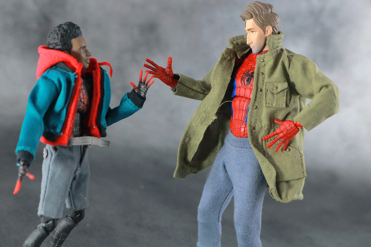 MAFEX　スパイダーマン　ピーター・B・パーカー　レビュー　アクション　マイルス・モラレス