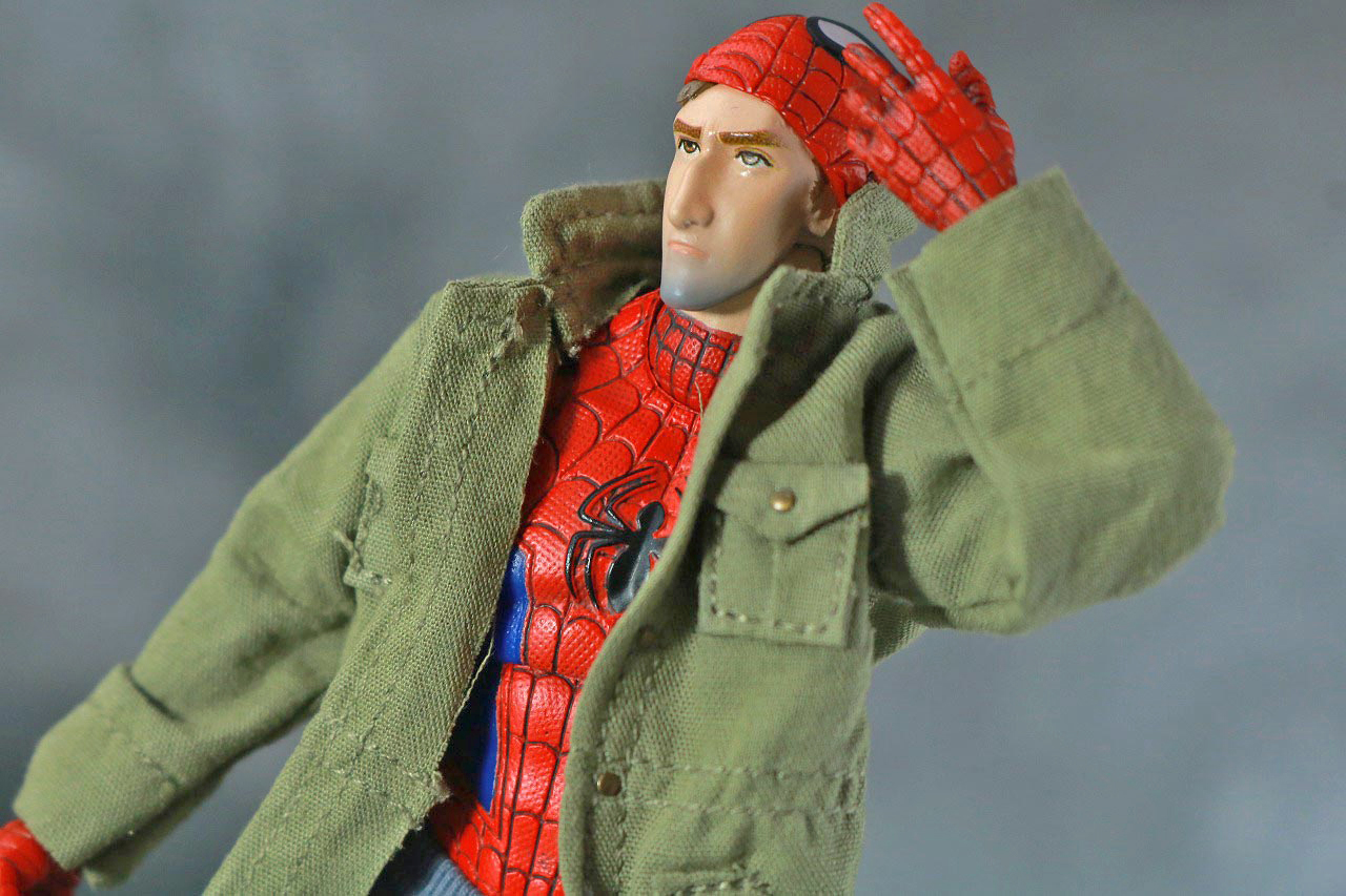 MAFEX　スパイダーマン　ピーター・B・パーカー　レビュー　アクション