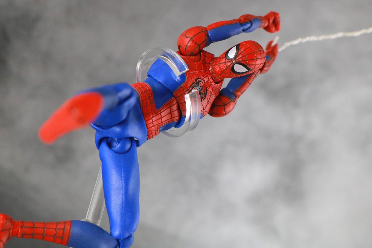 MAFEX　スパイダーマン　ピーター・B・パーカー　レビュー　アクション