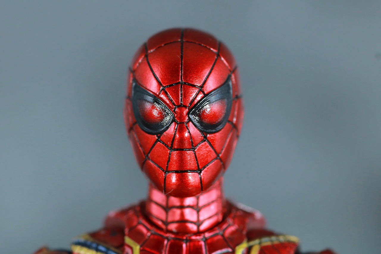 MAFEX アイアン・スパイダー　アベンジャーズ／エンドゲーム　レビュー　付属品　差し替えヘッド　瞬殺