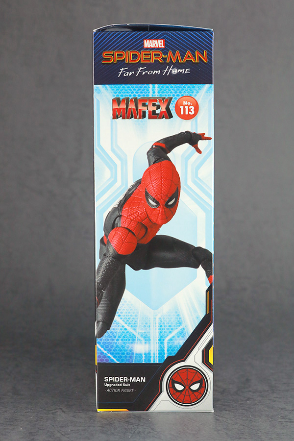 MAFEX　マフェックス　スパイダーマン　アップグレードスーツ　レビュー　パッケージ