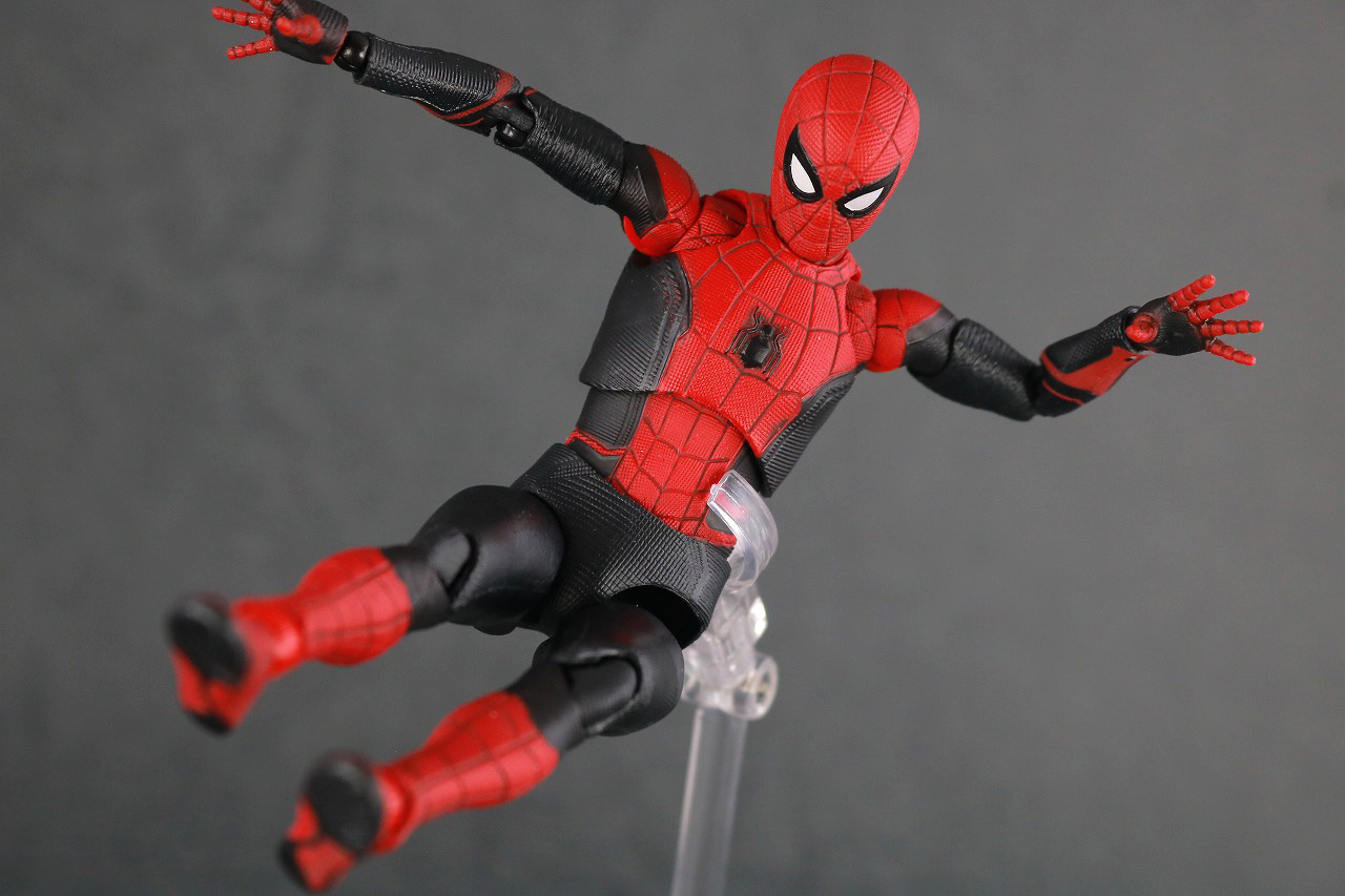 MAFEX　マフェックス　スパイダーマン　アップグレードスーツ　レビュー　アクション　