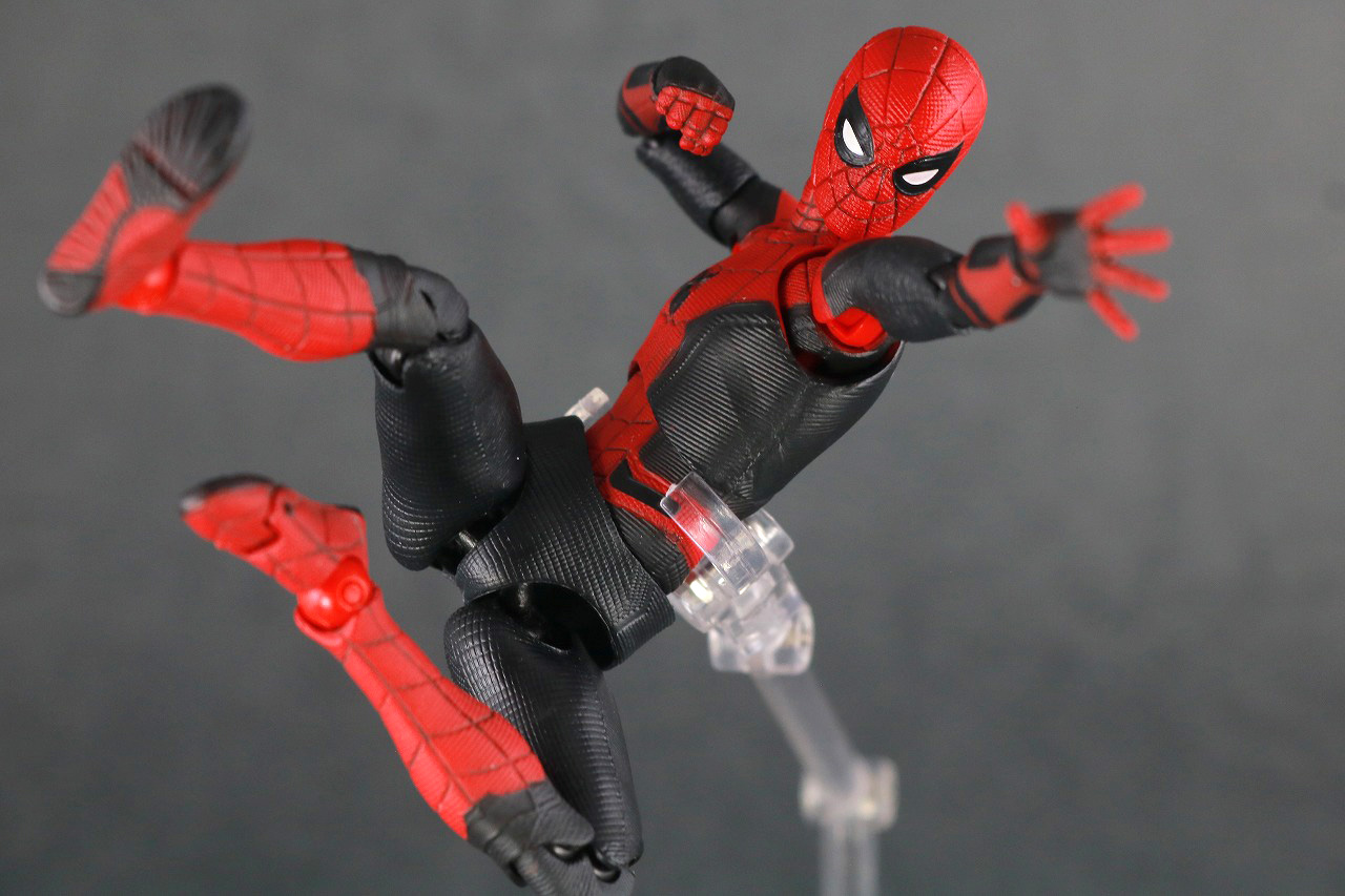 MAFEX　マフェックス　スパイダーマン　アップグレードスーツ　レビュー　アクション　