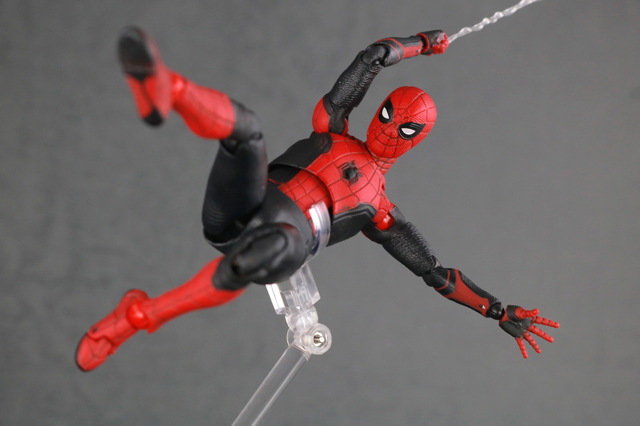 MAFEX　マフェックス　スパイダーマン　アップグレードスーツ　レビュー　アクション　