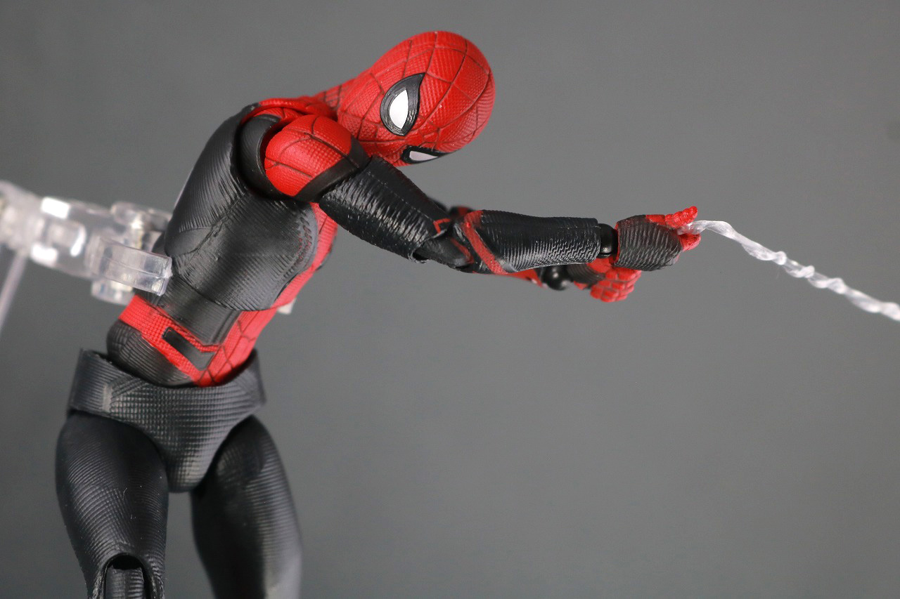 MAFEX　マフェックス　スパイダーマン　アップグレードスーツ　レビュー　アクション　