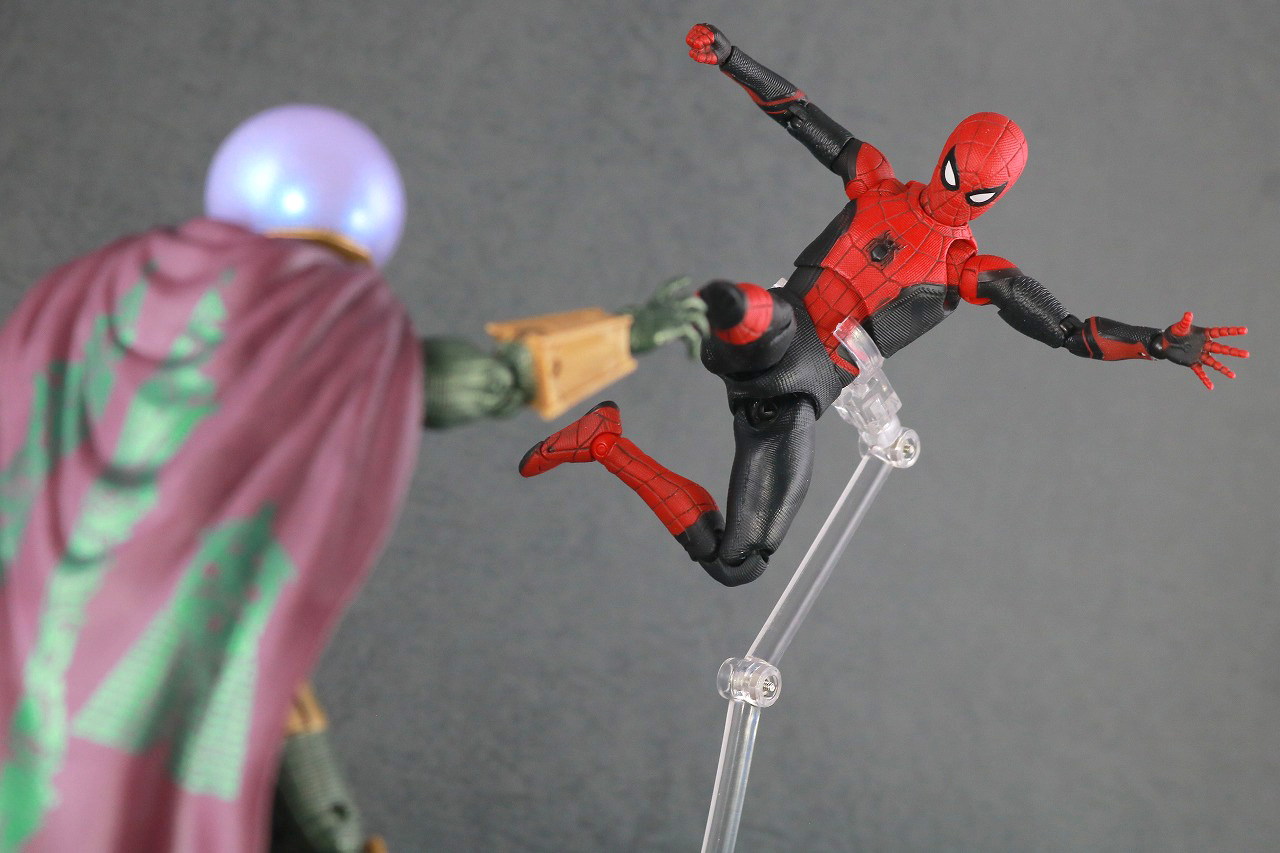 MAFEX　マフェックス　スパイダーマン　アップグレードスーツ　レビュー　アクション　マーベルレジェンド　ミステリオ