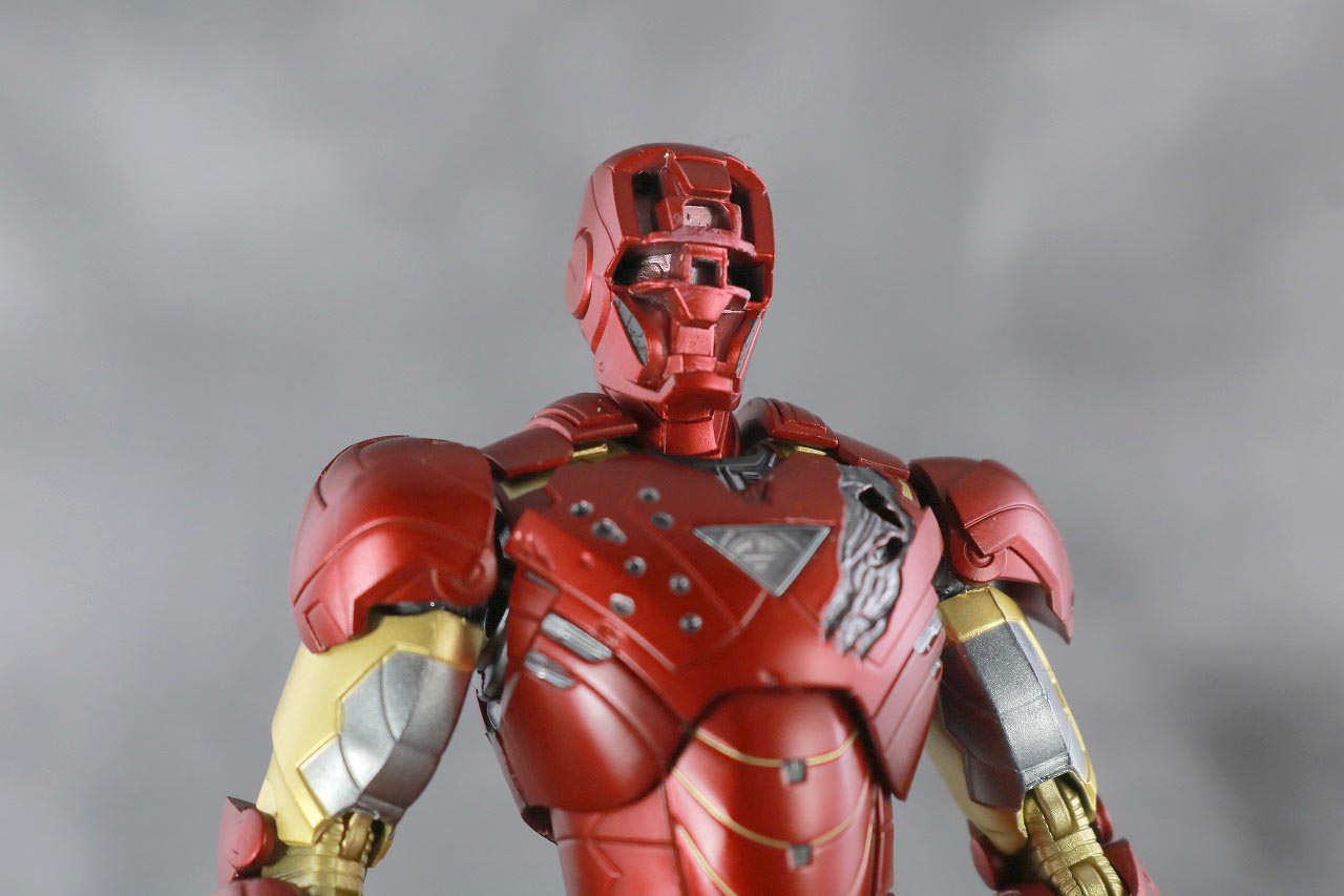 S.H.フィギュアーツ　アイアンマン マーク6　BATTLE DAMAGE EDITION　アベンジャーズ　レビュー　付属品　ダメージ　マスク