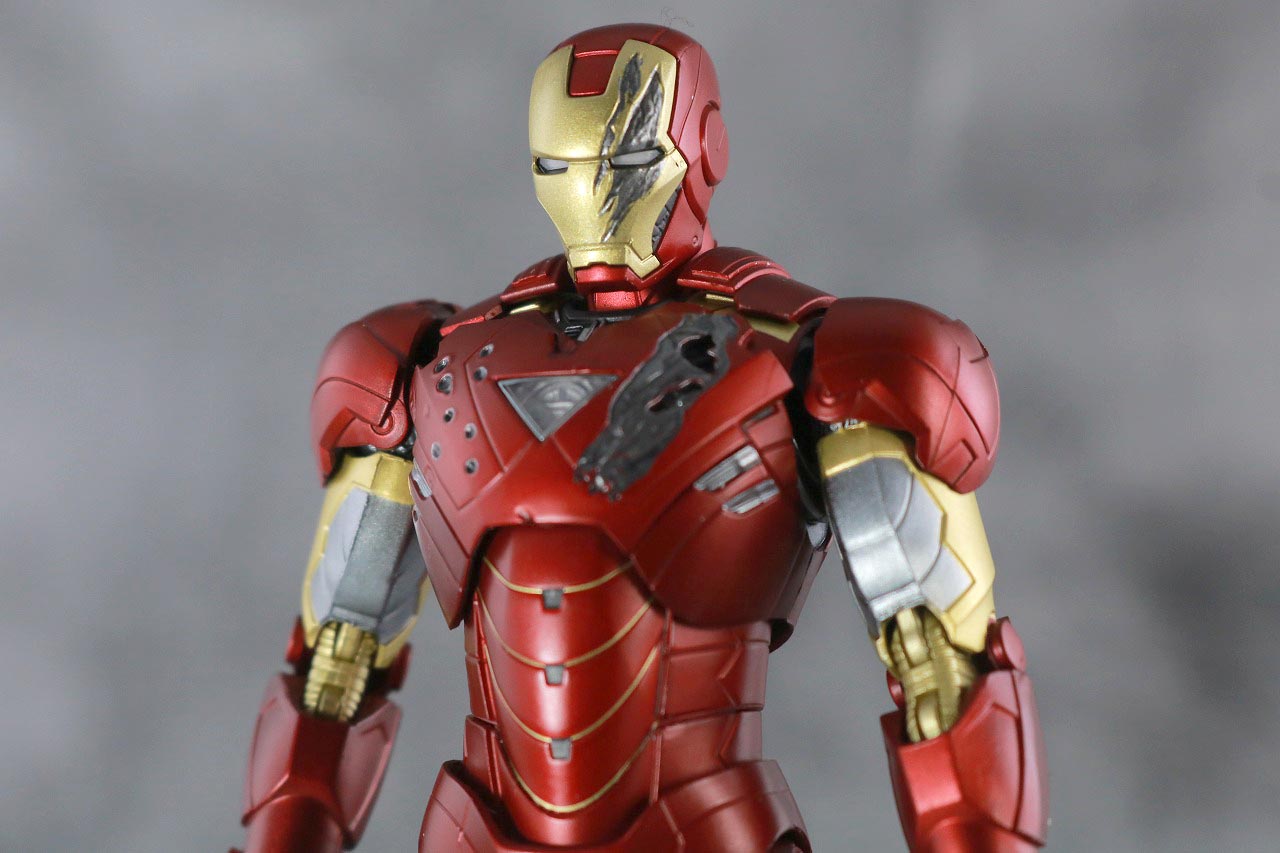 S.H.フィギュアーツ　アイアンマン マーク6　BATTLE DAMAGE EDITION　アベンジャーズ　レビュー　付属品　ダメージ　マスク