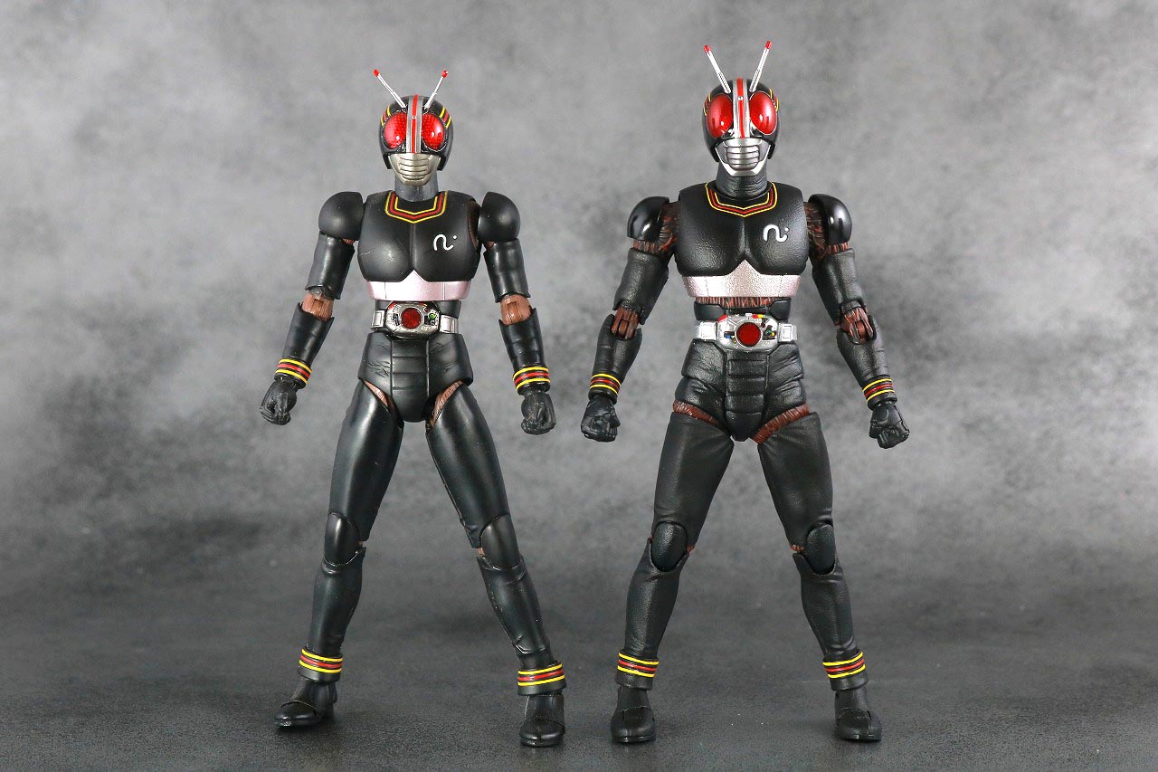 S.H.フィギュアーツ　仮面ライダーブラック　BLACK　真骨彫製法　レビュー　本体　比較