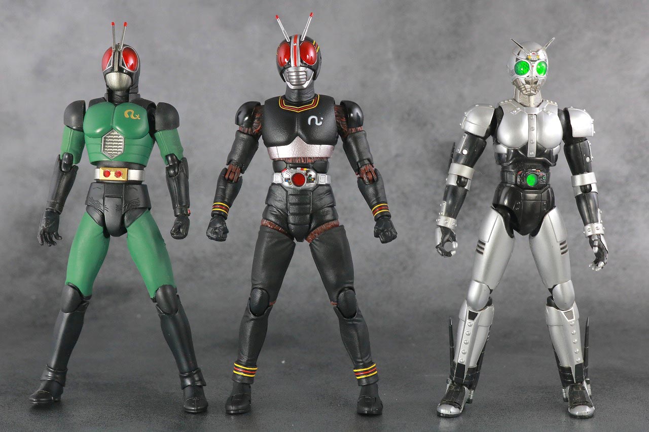 S.H.フィギュアーツ　仮面ライダーブラック　BLACK　真骨彫製法　レビュー　本体　ブラックRX　シャドームーン　比較