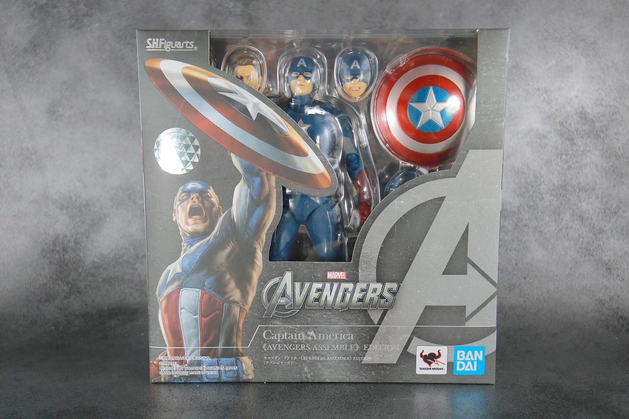 S.H.フィギュアーツ　キャプテンアメリカ　AVENGERS ASSEMBLE　EDITION　レビュー　パッケージ