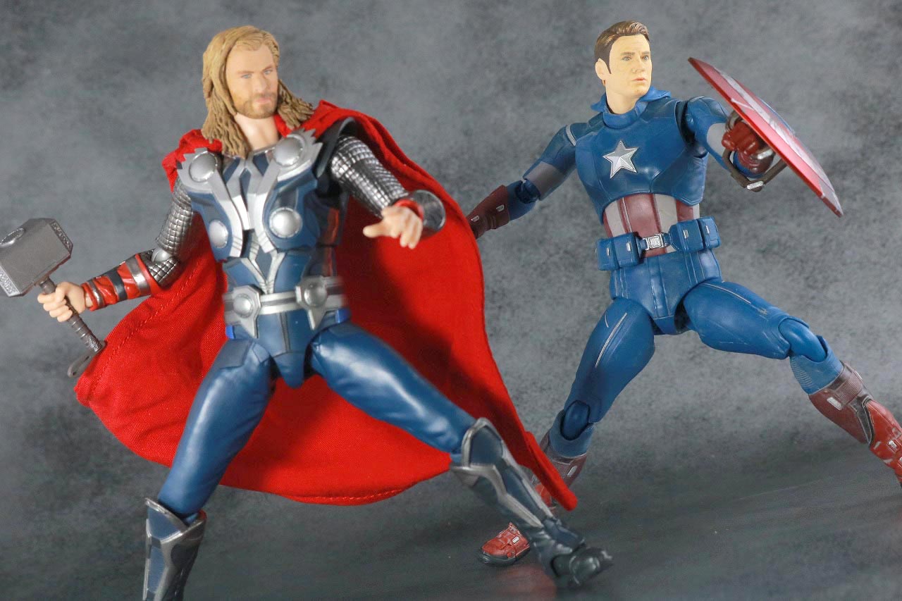 S.H.フィギュアーツ　キャプテンアメリカ　AVENGERS ASSEMBLE　EDITION　レビュー　アクション　ソー