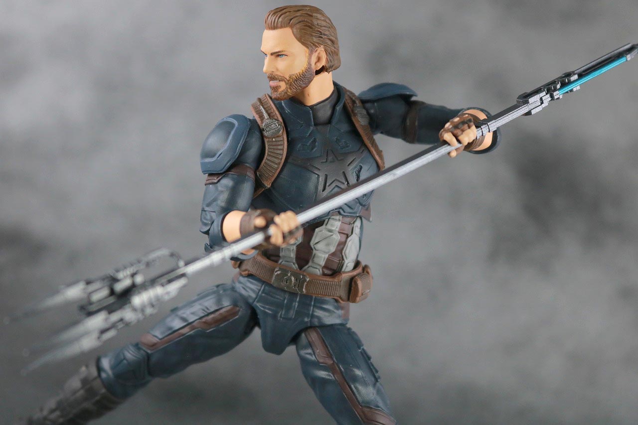 MAFEX　キャプテンアメリカ　アベンジャーズ　インフィニティウォー　レビュー　アクション