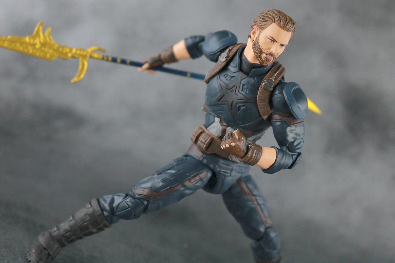 MAFEX　キャプテンアメリカ　アベンジャーズ　インフィニティウォー　レビュー　アクション