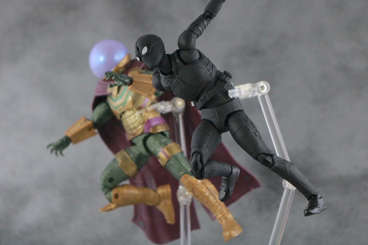 MAFEX　スパイダーマン　ステルス・スーツ　レビュー　アクション　マーベルレジェンド　ミステリオ