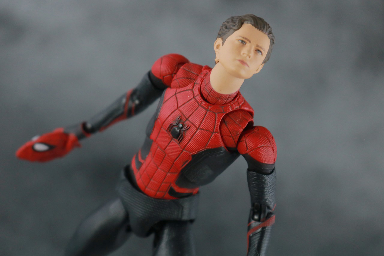 MAFEX　スパイダーマン　ステルス・スーツ　レビュー　アクション