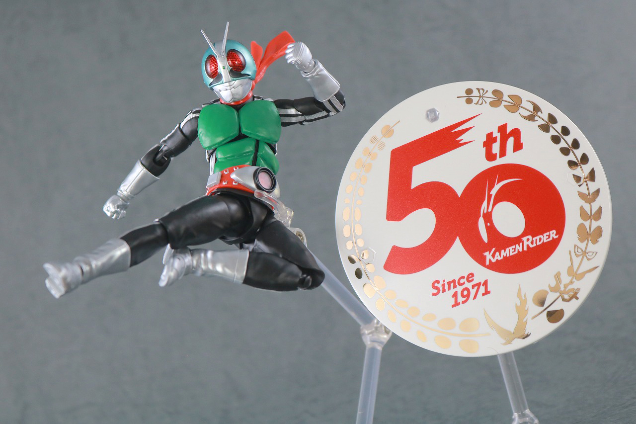 S.H.フィギュアーツ　仮面ライダー新1号 50th Anniversary Ver.　真骨彫製法　レビュー　アクション