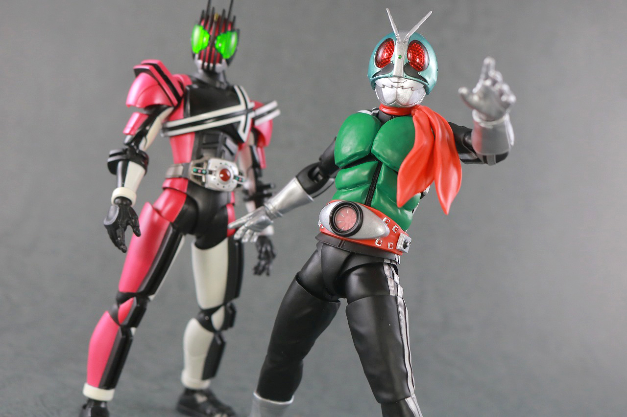 S.H.フィギュアーツ　仮面ライダー新1号 50th Anniversary Ver.　真骨彫製法　レビュー　アクション　ディケイド